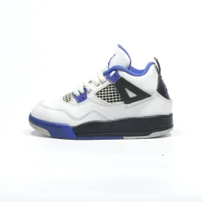 Air Jordan 4 Retro Sneakers Leather White Color For Kids