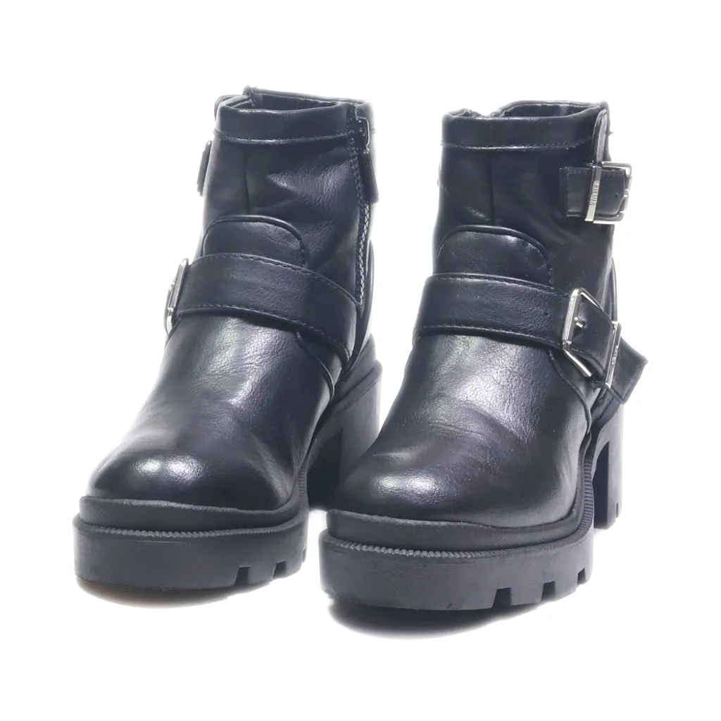 Circus Ny Ankle Boots Leather Black Colour For Kids