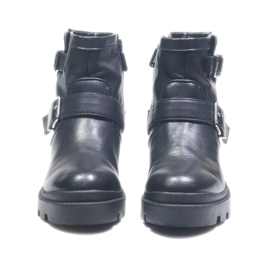 Circus Ny Ankle Boots Leather Black Colour For Kids