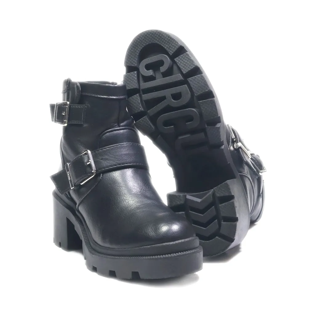 Circus Ny Ankle Boots Leather Black Colour For Kids