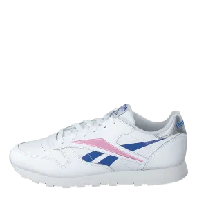 Cl Lthr White/humble Blue/jasmine Pink