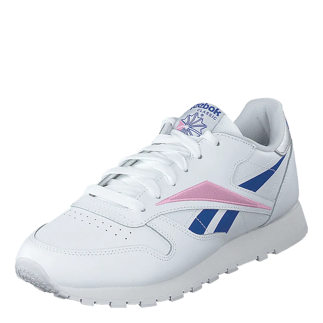 Cl Lthr White/humble Blue/jasmine Pink