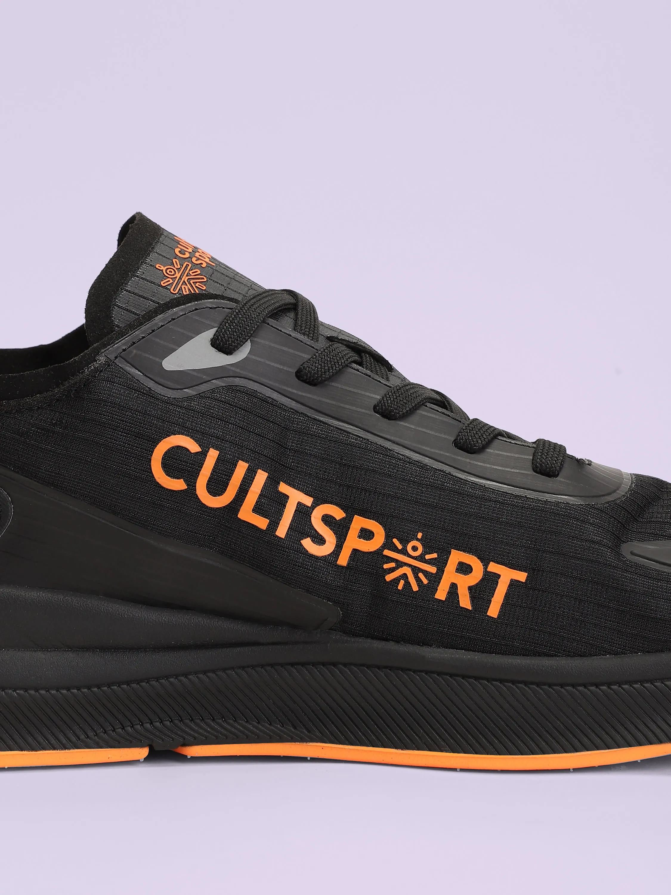 Comfort Men Running Shoes - Black/Orange