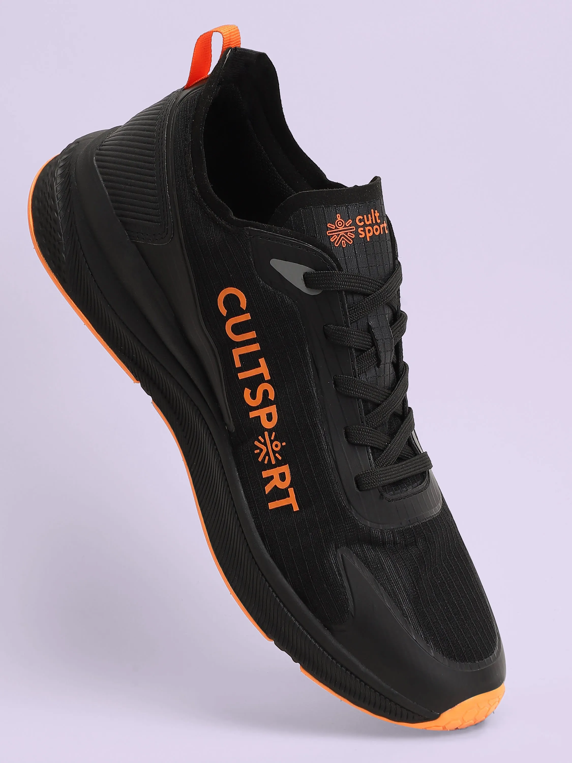 Comfort Men Running Shoes - Black/Orange