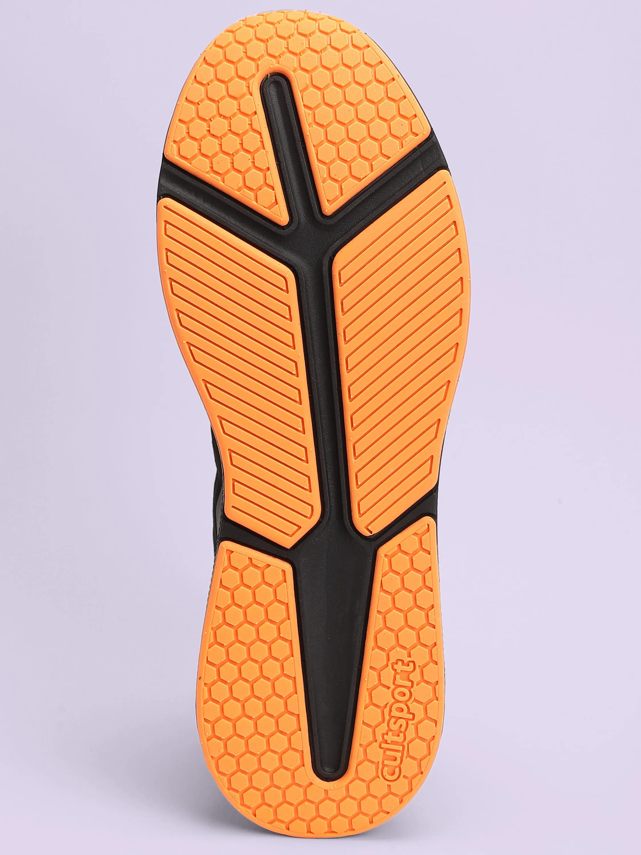 Comfort Men Running Shoes - Black/Orange