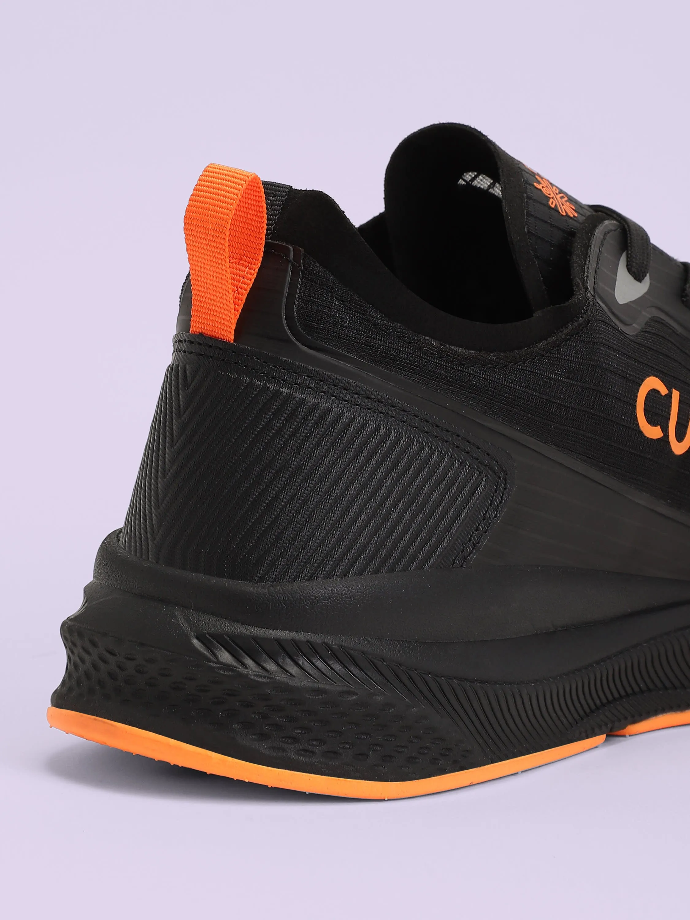 Comfort Men Running Shoes - Black/Orange