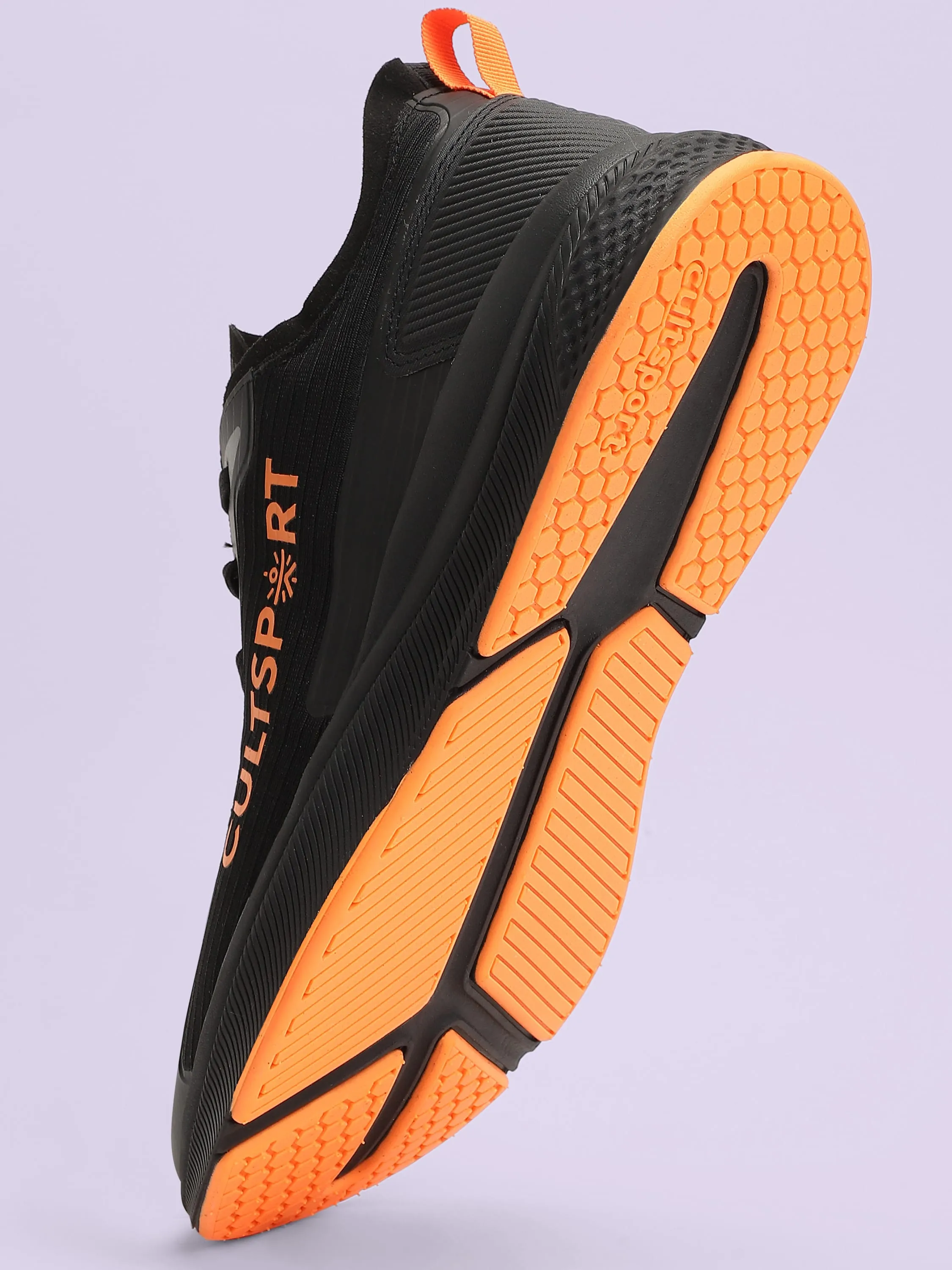 Comfort Men Running Shoes - Black/Orange
