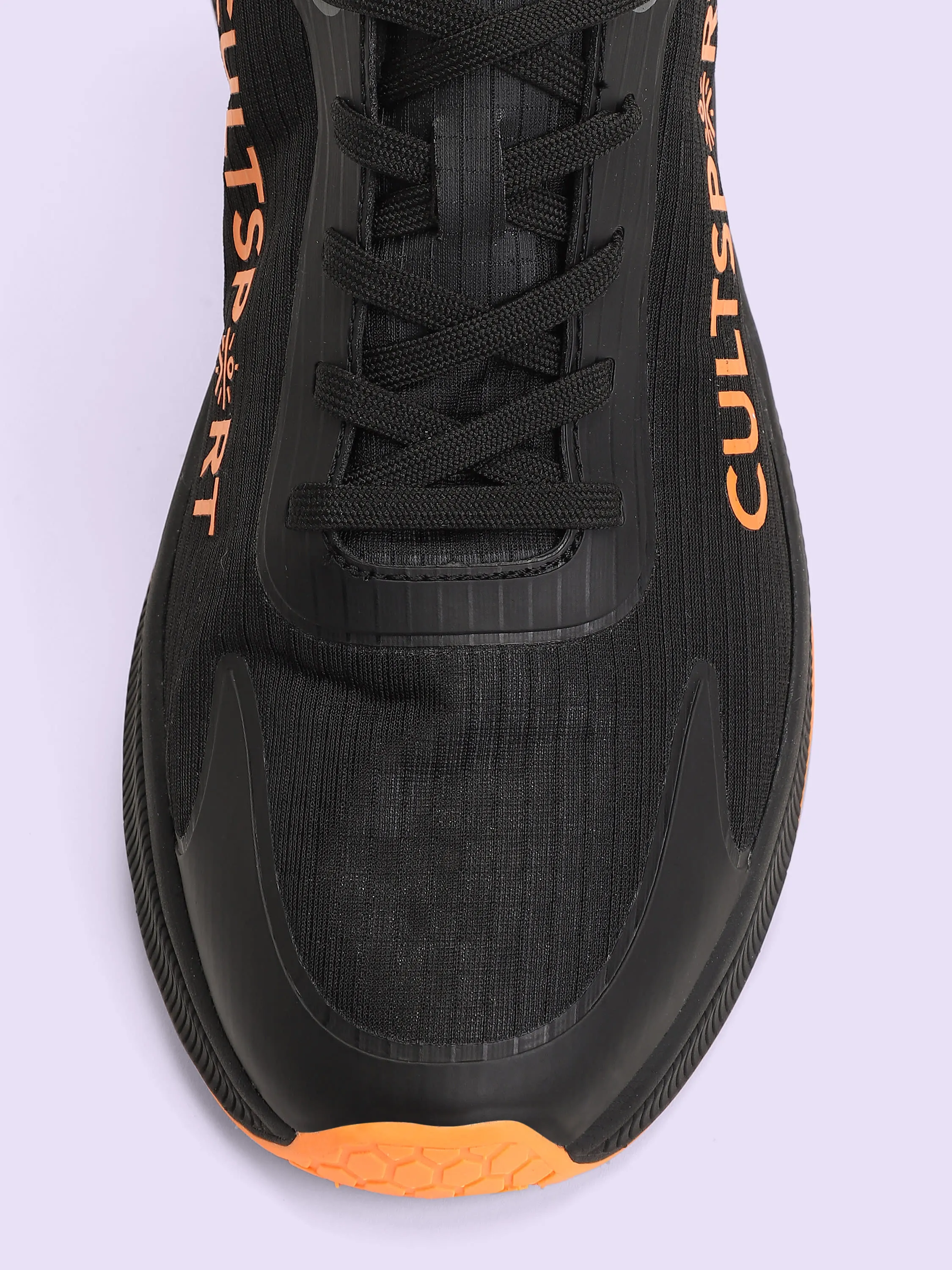 Comfort Men Running Shoes - Black/Orange