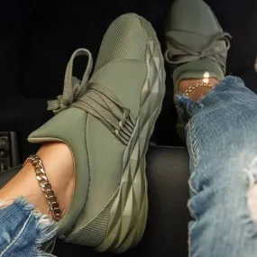 Fashion Casual Solid Color Breathable Sneakers