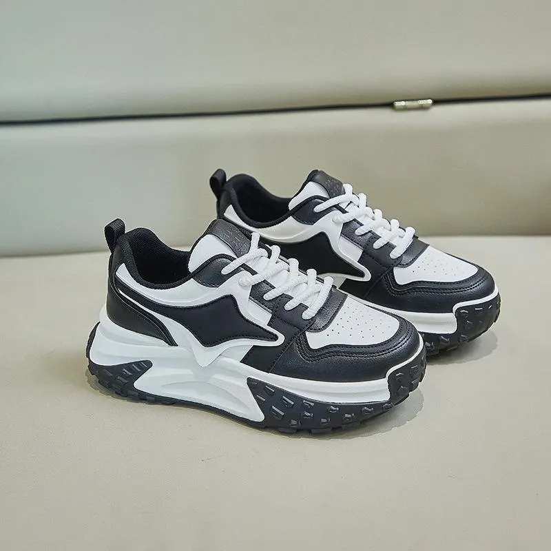 Lace-Up Breathable Wedges Sneakers