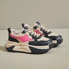 Lace-Up Breathable Wedges Sneakers