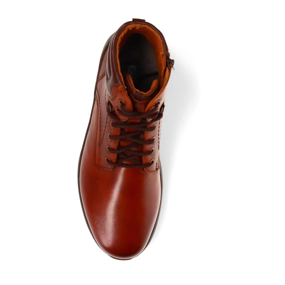 Leather Lace-up Ankle Boots  - AIDEN / 325 812