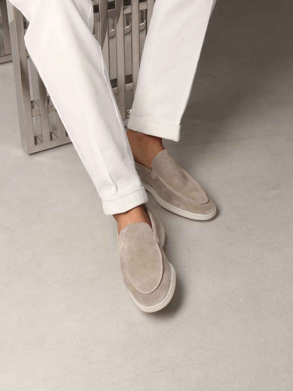 Light Grey Yacht Loafers