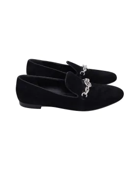 Louis Vuitton Schoolgirl Loafers in Black Suede