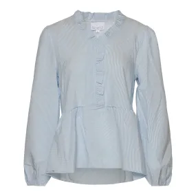 Matti Blouse - Light Blue Stripe