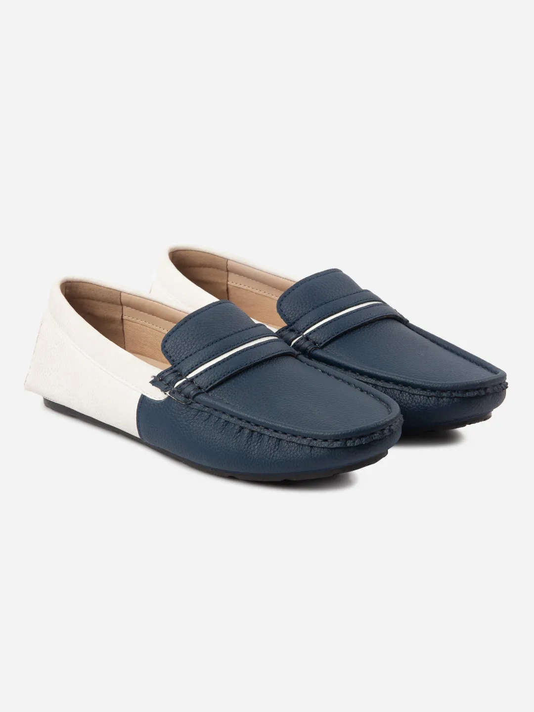 Men's Navy White Multi Color Loafer (IX4106)