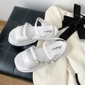 NEW Sandals for Wide Feet / Elegant White Shoes / Elegant White Sandals / Wide Feet Footwear / White Sandals / White Wedge Sandals Size 9/9.5