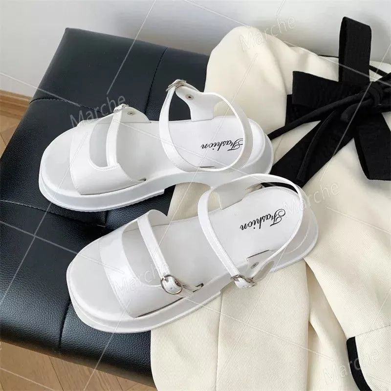 NEW Sandals for Wide Feet / Elegant White Shoes / Elegant White Sandals / Wide Feet Footwear / White Sandals / White Wedge Sandals Size 9/9.5