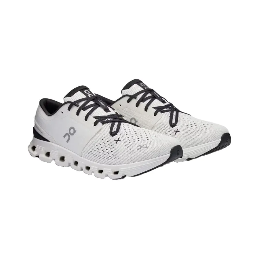 On Cloud Women's Cloud X4 Running Shoes- Ivory/ Black