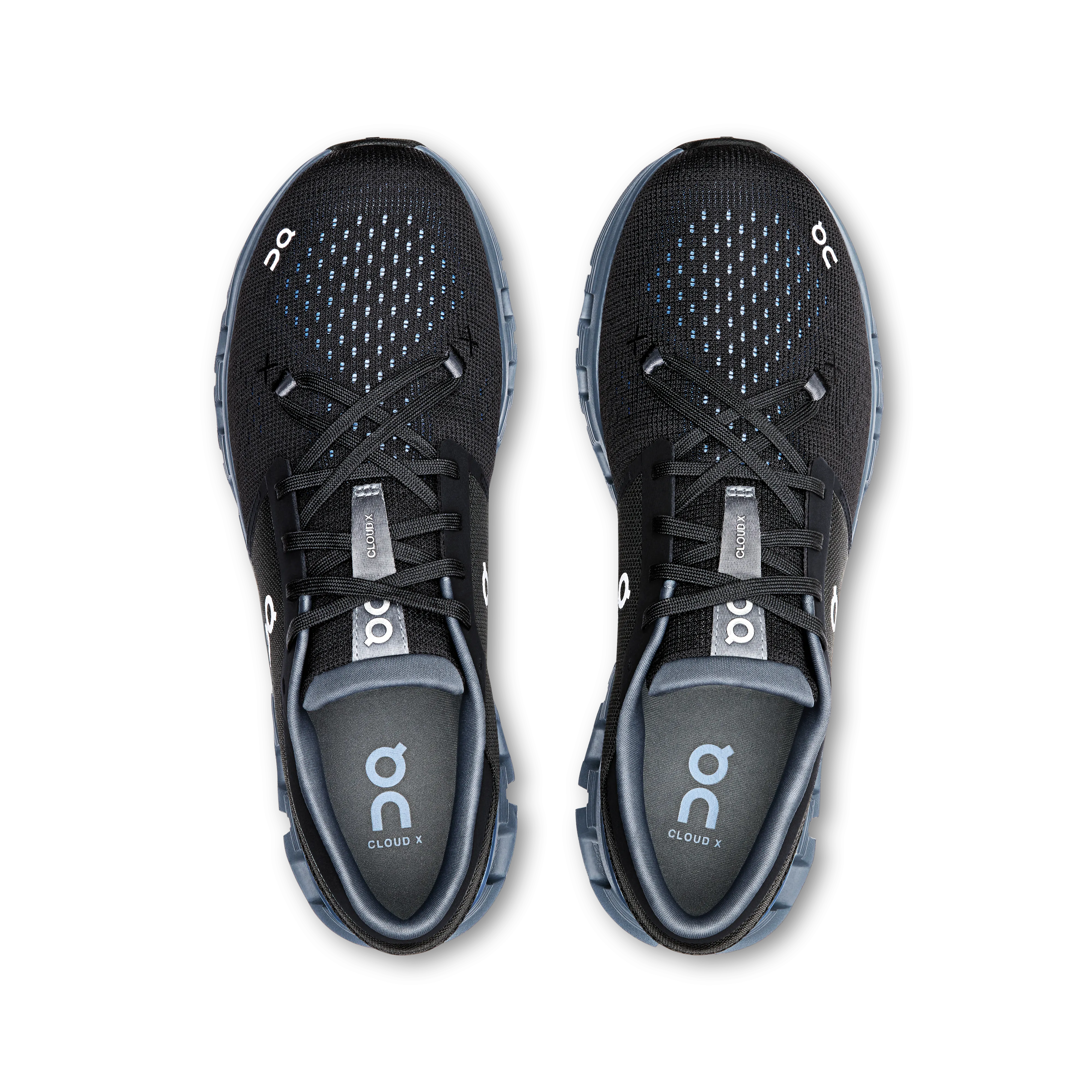 On Running Men's Cloud X 4 Shoes - Black / Chambray