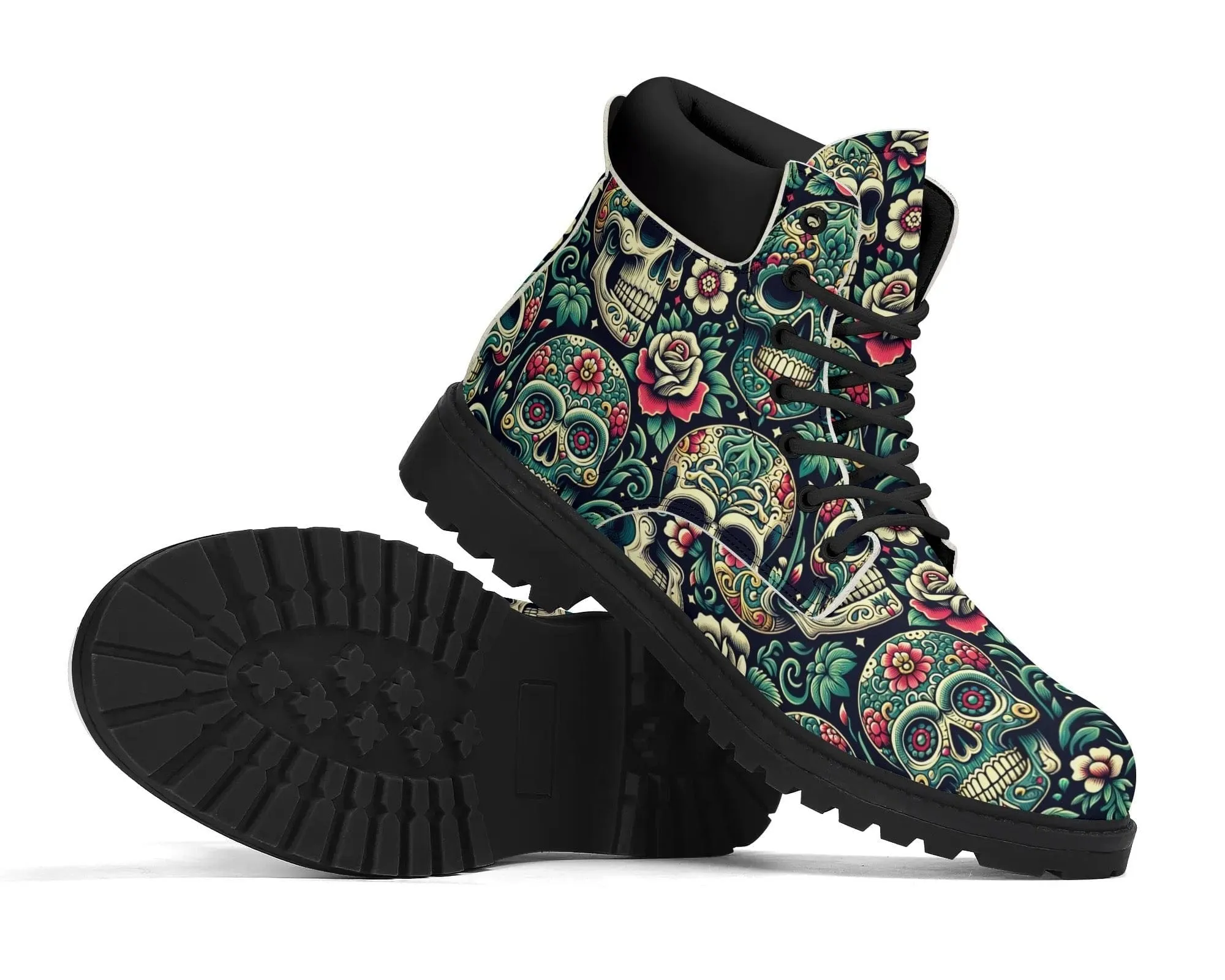 Sugar Skull Classic Boots