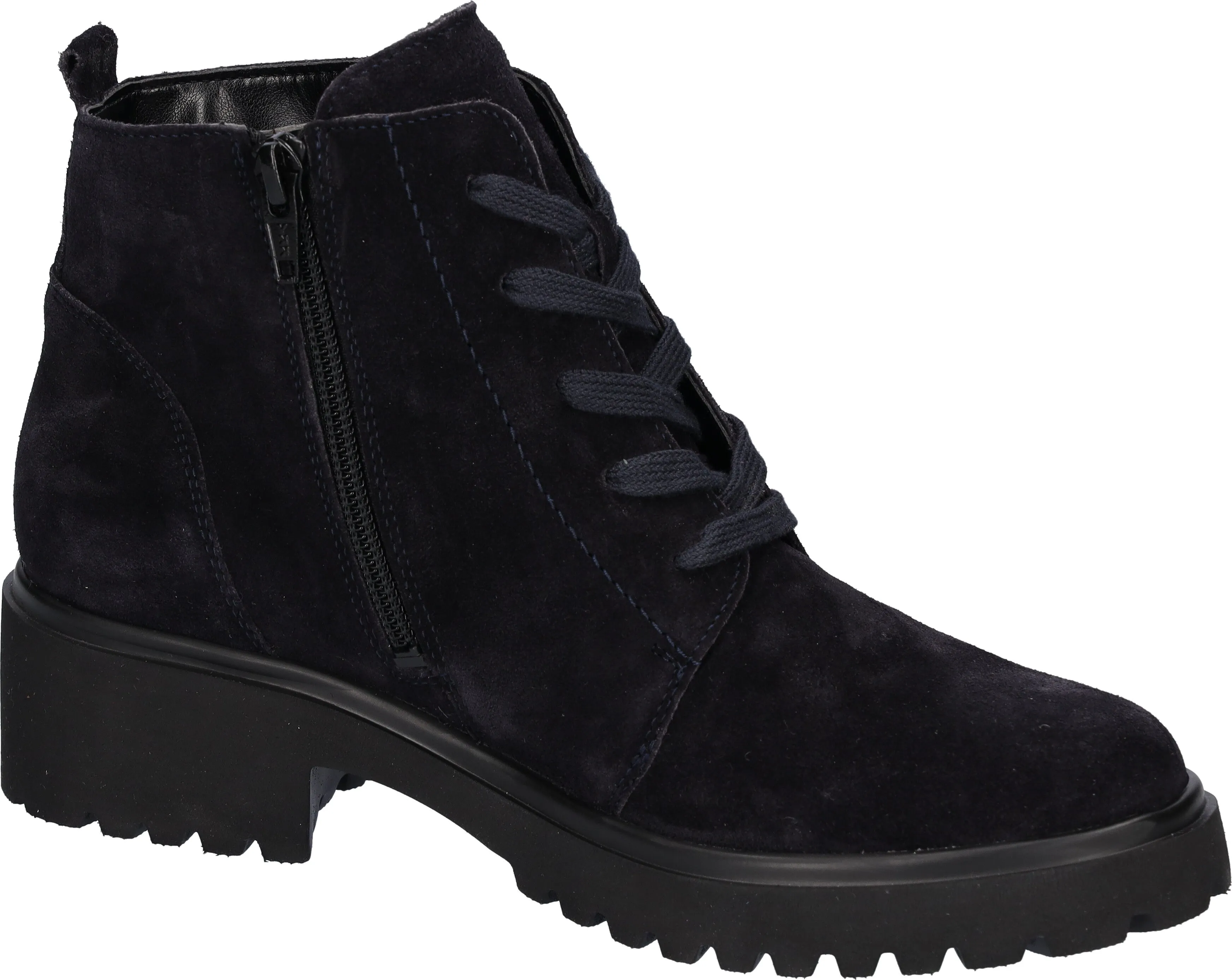 Waldlaufer 716807 195 194 H-Luise Navy Womens Wide Fitting Ankle Boots