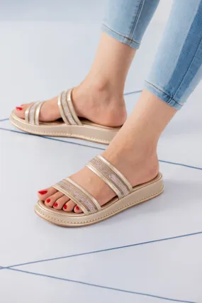 Women GOLD slippers